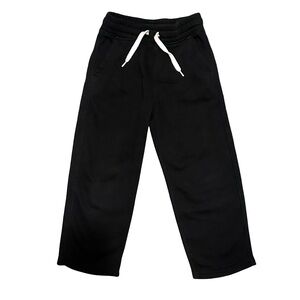 Old Navy 6/7 Boys Black fleece line pull on pocket casual lounge pants